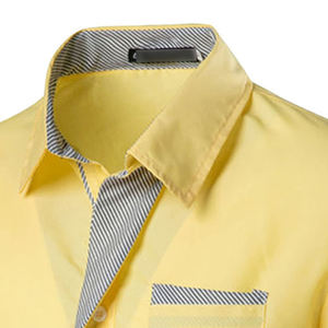 Camisa de vestir para hombre de material duradero disponible a precio de mayoreo con logotipo personalizado, antiarrugas y de calidad premium. - Product Image 3