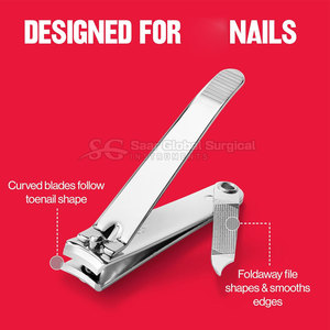 Cortauñas de Acero Inoxidable Cómodo y Duradero con Cuchilla Curva, Apertura de Mandíbula Ancha, Corte Preciso y Funcionamiento Suave - Product Image 4
