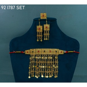 Luxury Exquisite Fashionable Middle Eastern <b>Wedding</b> Jewelry Latest MIJ Elegant High Quality Gold Plated Vintage Jewelry Set - Product Image 6