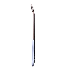Elegante Chitarra Basso Elettrica IB Bianca per Principianti, Costruzione Raffinata in Palissandro/Acero/Tiglio con Chiave per Cavo di Alimentazione - Product Image 4
