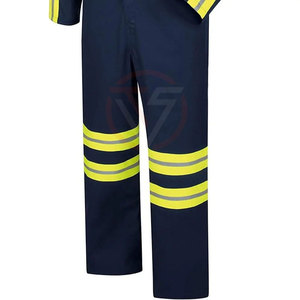 Ropa de talla grande de alta calidad al por mayor, uniforme de trabajo con cuello vuelto, bolsillos laterales, uso seguro para venta en línea - Product Image 5