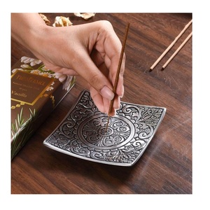 Elegant Modern Metal Incense burner Incense Stick Holder - <b>Decorative</b> and Functional Burner Metal Stand - Product Image 1