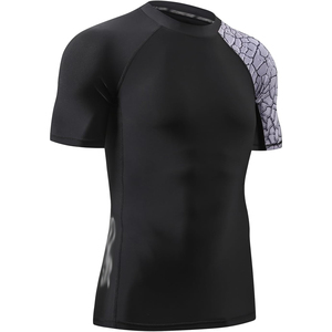 Rashguard Premium pour Hommes à Manches Courtes Séchage Rapide – Fournisseur en Gros de Vêtements de Sport - Product Image 2