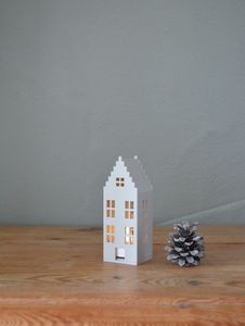 โคมไฟรูปทรงบ้านโลหะ สไตล์ดั้งเดิม งานฝีมือ ตกแต่งคริสต์มาส - Product Image 2