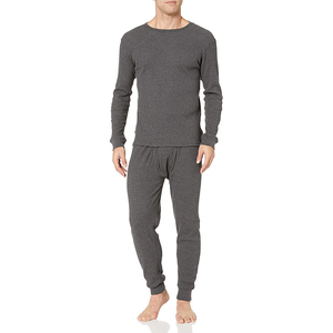 Ensemble de pyjama d'été pour homme, haut léger à manches courtes et pantalon de détente en coton doux, vêtements de nuit décontractés pour la maison, vente en gros - Product Image 2
