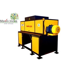 Broyeur de déchets FRP de qualité supérieure à double arbre semi-automatique, capacité 500 kg/h, machines de broyage de plastique - Product Image 1