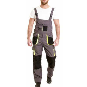 Pantalon de travail haute visibilité pour homme RICSA INTERNATIONAL, orange, bandes réfléchissantes, genoux renforcés, résistant à l'abrasion, polyester, CE - Product Image 4