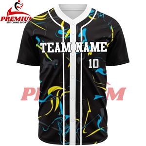 Maillot de baseball personnalisé de qualité supérieure, tissu léger et doux, coupe confortable, respirant - Product Image 5