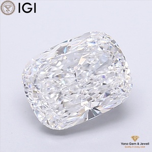 Diamante Cultivado en Laboratorio CVD con Certificado IGI, Corte Brillante en Forma de Cojín de 4.00 Quilates, Color D, Claridad VVS2, para Diseño de Joyería Solitaria - Product Image 1