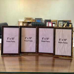 Wholesale Factory <b>Classic</b> Wood Grain <b>PS</b> Wooden Molded 8x10 Picture Frame Set High Quality Tabletop Wall Mounting Photo Frames - Product Image 2