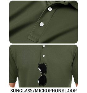 Chemises pour hommes, été, couleur unie, imprimé, tricotées, col rabattu, boutons, manches courtes, poche, respirantes, décontractées, pour le bureau - Product Image 5