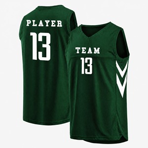 Ensemble de maillots de basket-ball sublimés personnalisés, blanc et rouge, col en V, sans manches, en maille respirante, unisexe, vêtements d'équipe pour adultes - Product Image 6