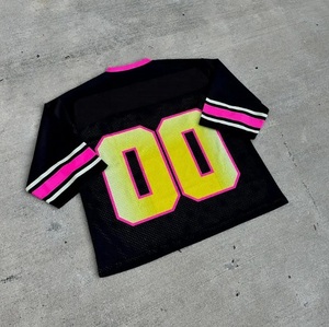 Uniforme de Fútbol Americano Personalizado, Camiseta Deportiva Transpirable Informal de Manga Corta, Camisetas de Equipos de Fútbol Americano - Product Image 4