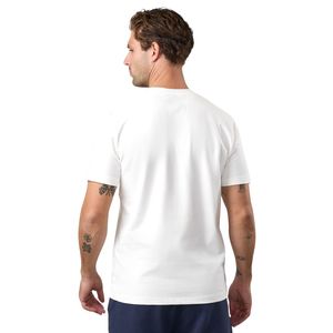 Camiseta Gráfica Blanca de Cuello Redondo para Hombre, Informal, de Manga Corta, Mezcla de Algodón, Ligera, Transpirable, Estilo Urbano, Estampado de Moda - Product Image 2