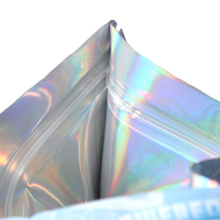 Pochettes d'emballage Doypack refermables personnalisées avec impression holographique et vernis UV sélectif, qualité alimentaire