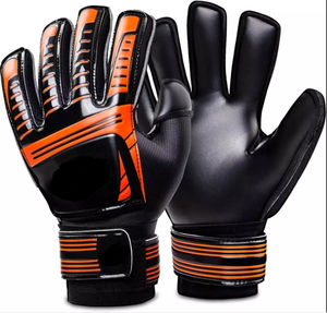 Gants de gardien de but de football respirants et antidérapants à doigts complets avec fermeture auto-agrippante, design personnalisable pour adultes et enfants professionnels - Product Image 5