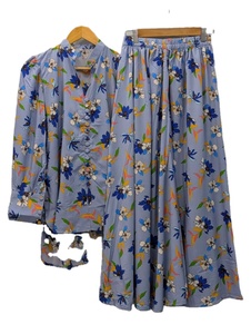 Conjunto de Falda y Blusa para Mujer, Cuello en V, Estampado Floral, Corte Regular, Cintura Alta, Elegante, Poliéster/Algodón, Venta al Por Mayor - Product Image 4