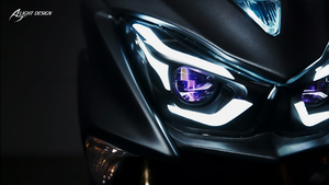 Système d'éclairage de moto JLIGHT DESIGN, phare avant à double faisceau, blanc naturel, fonction de bienvenue, Yamaha Force, feux de jour - Product Image 2