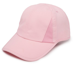 Gorra de Béisbol Rosa de 6 Paneles, Ajustada, de Malla Transpirable, Informal, para Exteriores, para Adultos, Unisex, Primavera Verano, Color Sólido - Product Image 3