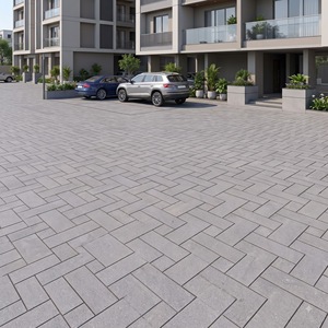 Dalles de sol extérieures vitrifiées robustes 400x400mm 12mm, finition perforée antidérapante pour allées de stationnement, allées de jardin et chemins piétonniers SNP Corn - Product Image 6