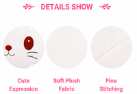 Coussin en peluche chat, jouet doux en forme de chat mignon, décoration pour canapé et lit, cadeau pour enfants, vente en gros OEM, coussin en peluche animal en peluche