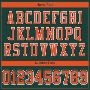 Camiseta de fútbol personalizada verde y naranja para hombre, cuello en V, manga corta, malla transpirable, estampado sublimado, nombre del equipo, cualquier nombre 00 - Product Image 3