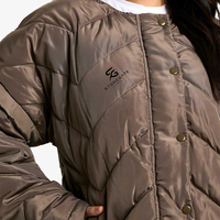 Veste matelassée en velours côtelé pour femmes, mode féminine, hiver, chaude, à capuche, coupe-vent, couleur unie, légère, de haute qualité, avec logo