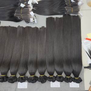 Cheveux vierges vietnamiens de longue durée, tissage de cheveux à double trame, 100% cheveux humains, double trame à la machine, toutes les couleurs - Product Image 5