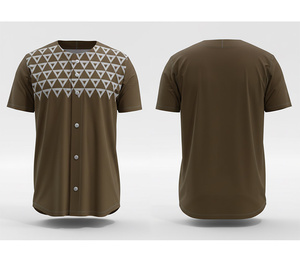 เสื้อเบสบอลทีมแบบสั่งทำพิเศษ พิมพ์ลายแบบซับลิเมชั่น |   ชุดเบสบอลทีมพร้อมโลโก้และหมายเลขแบบกำหนดเอง |   โพลีเอสเตอร์ที่ระบายอากาศได้ดี - Product Image 2