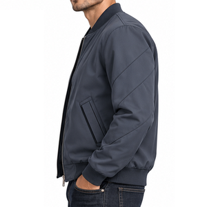 Chaqueta Bomber Ligera Personalizada para Exportación, Marca Privada, Cremallera Completa, Dobladillo Elástico, Proveedor de Ropa de Trabajo, Contratos para Revendedores de Inventario - Product Image 3