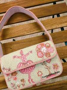 Sacs à bandoulière légers et écologiques en perles tissées et brodées, faits à la main en Inde, style ballerine - Product Image 1