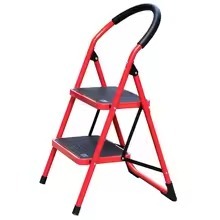 Échelle à 4 marches en aluminium, modèle A, portable, pour usage domestique, couleur argent - Product Image 4