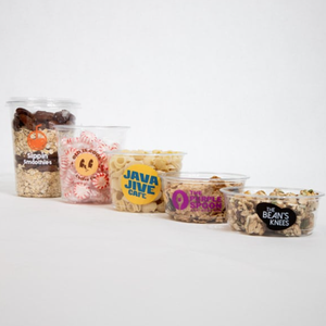 Recipiente Redondo Transparente Desechable de PP, Libre de BPA, Apto para Microondas, para Sopa, con Tapa, para Camping, en Varios Tamaños, Económico - Product Image 4