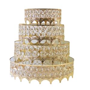 European crown <b>cake</b> <b>stand</b> crystal decoration display <b>stand</b> Dessert shop display table wedding party food layout table - Product Image 4