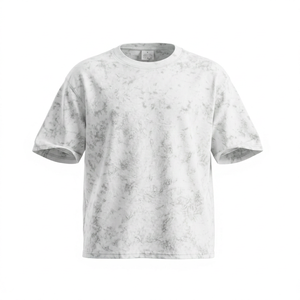 T-shirt pour homme à manches courtes tie-dye, 100% coton tricoté, col rond, coupe classique, style décontracté - Product Image 1