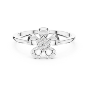 Anillo minimalista de oro sólido de 14k para mujer con diamante de corte redondo, ideal para regalo, compromiso, aniversario o boda. - Product Image 6
