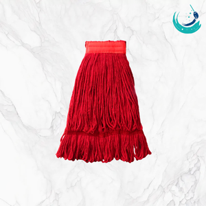 KSR High Quality Cotton Full Colour Yarn Kentucky <b>Mop</b> Heads with 2" Colour Top Band for Floor <b>Cleaning</b> System Looped End - Product Image 2