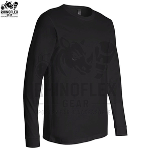 Custom Printed Cotton <b>Long</b> Sleeve <b>T</b>-<b>Shirt</b> for Men Regular <b>Fit</b> Breathable Canvas Fabric High Quality OEM Service Casual Style - Product Image 5