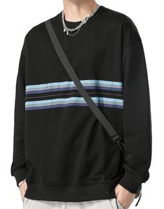 Sweat-shirt à capuche épais en coton 100% uni, col rond, personnalisé, brodé, streetwear, luxe, pour hommes - Product Image 1