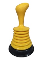 Penyedot Sumbatan Saluran Air Mini Kompak Ramah Lingkungan dengan Gagang Ergonomis Bahan PE/PVC Kuning/Hitam