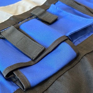 OARH INT INDUSTRY MAS-1741 เสื้อกั๊กนิรภัยผ้าฝ้าย 100% สะท้อนแสงได้สูงสำหรับผู้ชาย มีซิปหลายช่อง - Product Image 3