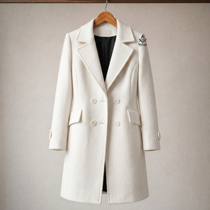 Chaqueta Blazer Blanca Personalizada para Mujeres, Ropa Masónica, de Hermandad y Fraternidad Griega, Elegante Chaqueta Delta Sigma - Product Image 1