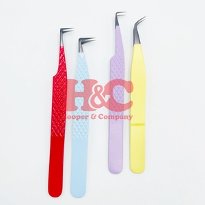 แหนบต่อขนตาแบบใหม่ 90 องศา แหนบต่อขนตาแบบวอลลุ่ม ปลายแหลมสีทอง ทำจากสแตนเลส ใช้งานได้ยาวนาน - Product Image 5