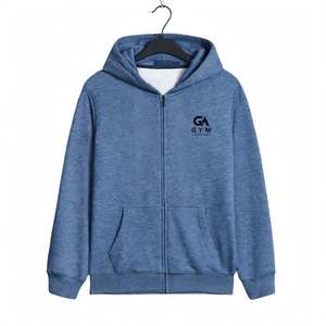 Sweat à capuche d'hiver tricoté 100 % coton respirant 340 GSM pour hommes GYM Active, style le plus récent, couleur unie, personnalisable, vente en gros - Product Image 1
