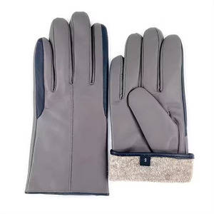 Gants en cuir pour écran tactile, longueur poignet, doublure thermique en soie, respirants, pour usage quotidien en hiver, style uni, tailles 9, 10, 11 - Product Image 5