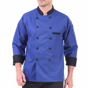 เสื้อเชฟร้านอาหาร ปักโลโก้ได้ตามต้องการ ชุดยูนิฟอร์มโรงแรมมืออาชีพ คอตั้ง แขนยาว ระบายอากาศได้ดี - Product Image 6
