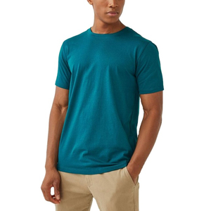 Prix de gros T-shirts unis pour hommes de haute qualité en coton, T-shirts vierges personnalisables avec logo pour l'été 2025 - Product Image 5
