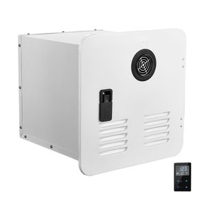 Scaldabagno Istantaneo a Propano per Camper, 15x15 Pollici, Porta Bianca, Telecomando, Comfort Ottimizzato, Prestazioni 55000 BTU - Product Image 1