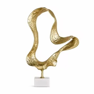 Sculptures en métal d'art contemporain, statue décorative élégante pour la maison, le bureau, le hall d'hôtel, le jardin, décoration intérieure - Product Image 3