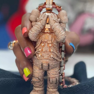 Joyería Hip Hop Personalizada, Colgante de Moissanita VVS Color D con Incrustaciones de Diamantes, Plata de Ley 925, Colgante con Letra, Logotipo o Nombre - Product Image 2